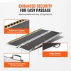 image:imageVEVOR Portable Wheelchair Ramp 5FT NonSlip Aluminum Folding Handicap Ramp Door Threshold Ramps for Wheelchair for HomeWheel Chair Ramp Steps Cars Scooter Cart Curbs Stairs5FT For height 515