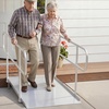 image:imageVEVOR Portable Wheelchair Ramp 5FT NonSlip Aluminum Folding Handicap Ramp Door Threshold Ramps for Wheelchair for HomeWheel Chair Ramp Steps Cars Scooter Cart Curbs Stairs711 x 327 x 425 in