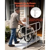 image:imageVEVOR Portable Wheelchair Ramp 5FT NonSlip Aluminum Folding Handicap Ramp Door Threshold Ramps for Wheelchair for HomeWheel Chair Ramp Steps Cars Scooter Cart Curbs Stairs711 x 327 x 425 in