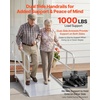 image:imageVEVOR Portable Wheelchair Ramp 5FT NonSlip Aluminum Folding Handicap Ramp Door Threshold Ramps for Wheelchair for HomeWheel Chair Ramp Steps Cars Scooter Cart Curbs Stairs711 x 327 x 425 in