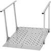 image:imageVEVOR Portable Wheelchair Ramp 5FT NonSlip Aluminum Folding Handicap Ramp Door Threshold Ramps for Wheelchair for HomeWheel Chair Ramp Steps Cars Scooter Cart Curbs Stairs449W x 335L