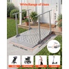 image:imageVEVOR Portable Wheelchair Ramp 5FT NonSlip Aluminum Folding Handicap Ramp Door Threshold Ramps for Wheelchair for HomeWheel Chair Ramp Steps Cars Scooter Cart Curbs Stairs449W x 335L
