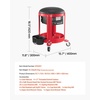 image:imageVEVOR Rolling Mechanic Stool with Wheels 300 lbs Capacity Garage SeatWork Stool Padded Roller Creeper Seat with Fixed Height Tool Tray and 2 Drawers for Garage Shop amp Auto Repair RedBlack