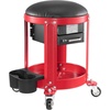 image:imageVEVOR Rolling Mechanic Stool with Wheels 300 lbs Capacity Garage SeatWork Stool Padded Roller Creeper Seat with Fixed Height Tool Tray and 2 Drawers for Garage Shop amp Auto Repair RedBlack