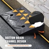 image:imageVEVOR Rubber Curb Ramp 425 Rise Height 118 Width 197 Length Driveway Ramp for Curb 15T Heavy Duty for Forklifts Trucks Buses Cars Wheelchairs Bikes425 H x 197 L