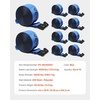 image:imageVEVOR Truck Straps 4 x30 Heavy Duty Tie Down wFlat Hooks 18000lbs Break Strength WLL 6000lbs Cargo Straps Tie Down for Flatbeds Trucks Trailers Farms Rescues Tree Saver Blue10 PackBlue