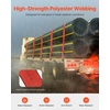 image:imageVEVOR Truck Straps 4 x30 Heavy Duty Tie Down wFlat Hooks 18000lbs Break Strength WLL 6000lbs Cargo Straps Tie Down for Flatbeds Trucks Trailers Farms Rescues Tree Saver Blue10 PackRed