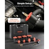 image:imageVEVOR Turbo Boost Leak Tester Kit 080 PSI Valve Gauge Range Turbo System Leakage Tester Set with 4 Pairs of Stepped Adapters 138 to 312 amp Air Fittings for Intercooler and Intake Piping Test