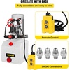 image:imageVevor Hydraulic Pump 3 Quart Hydraulic Power Unit Double Acting Hydraulic Pump for Dump Trailer Car Lifting 12V DC Plastic Oil Reservoir Plastic Double Acting  Industrial amp Scientific