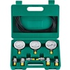image:imageHydraulic Pressure Test Kit 250400600bar 3 Gauges 11 Test Couplings 3 Test Hoses Excavator Hydraulic Test Gauge Set with Portable Carrying Case for Excavator Tractors Construction Machinery  Excavator Hydraulic Test Gauge Set with Portable Carrying Case for Excavator Tractors Compressors Construction Machinery3 Gauges 6 Test Couplings