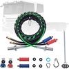 image:imageVEVOR 12FT Semi Truck Air Lines Kit 3in1 Air Hoses amp ABS Power Line for Semi Truck Trailer Tractor 7Way Plug Electrical Cord Cable and Rubber Air Lines Hose Assembly Kit with Hook amp Teflon Tapewith Glad Hands