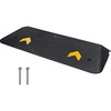 image:imageVEVOR 15 Rise Rubber Threshold Ramp 433 Wide Wheelchair Ramp oorway Natural Curb Ramp 33069Lbs Load Capacity NonSlip Textured Surface Rubber Curb Ramp for Wheelchair and Scooter
