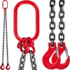 image:imageVEVOR Chain Sling 38inch x 5ft DoubleLeg Lifting Chains with Grab Hooks 4ton Capacity Lifting Slings G80 Alloy Steel DoubleLeg Slings38 Inch x 5FT