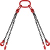 image:imageVEVOR Chain Sling 38inch x 5ft DoubleLeg Lifting Chains with Grab Hooks 4ton Capacity Lifting Slings G80 Alloy Steel DoubleLeg Slings516 Inch x 5 FT