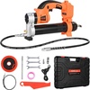 image:imageVEVOR Cordless Grease Gun 8000 PSI Max Pressure Electric Grease with LED Light amp 354inch Hose Compatible with 18V Makita Battery Suitable for Greasing Vehicles or MachinesNo BatteryTool OnlyTool