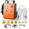 image:imageVEVOR Electric Brake Bleeder Kit 120V Automatic Brake Fluid Bleeding Kit with 7 Master Cylinder Adapters amp Dual Power Supplies 063 Bar Brake Pressure Bleeder Pump Fits Most Passenger Vehicleswith 7pcs adapters