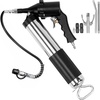 image:imageVEVOR Grease Gun 8000 PSI High Pressure Heavy Duty Pistol Grip Grease Gun Kit with 14 oz Capacity Includes 18Inch Flex Hose 1 Extension Rigid Pipe and 1 Sharp Type Nozzle for Automotive MarineCheckered