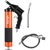 image:imageVEVOR Grease Gun 8000 PSI High Pressure Heavy Duty Pistol Grip Grease Gun Kit with 14 oz Capacity Includes 18Inch Flex Hose 1 Extension Rigid Pipe and 1 Sharp Type Nozzle for Automotive MarineChevron