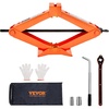image:imageVEVOR Scissor Jack 25 Ton5512 lbs Scissor Car Jack with 37171 Lifting Range Heavy Duty Tire Changing Kit Includes Ratchet Wrench Lug Wrench amp Socket Fits Most Cars Trucks Sedans SUV MPVOrange