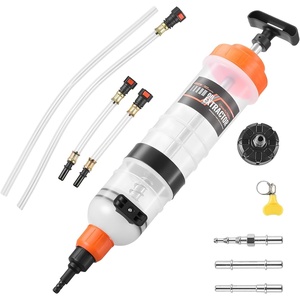 image:imageVEVOR 1500CC Fluid Extractor Manual Automotive Fluid Pump Extractor Oil Syringe with Long Hose and Extension Tubes Easy Oil Change Suction Pump for Lawn Mowers Cars Ships Golf Carts Motorcycles1500CC