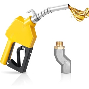 image:imageVEVOR 34Inch NPT Automatic Fuel Nozzle with Swivel Max Flow Rate 118 GPM Auto Shut Off Diesel Gas Pump Nozzle with 3Speed Trigger Lock amp 078 in OD20 mm Spout for Gasoline Diesel KeroseneYellow