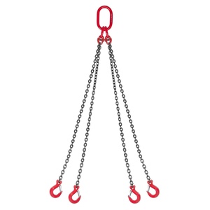 image:imageVEVOR Chain Sling 38inch x 5ft DoubleLeg Lifting Chains with Grab Hooks 4ton Capacity Lifting Slings G80 Alloy Steel DoubleLeg Slings14 Inch x 5 FT Adjustable