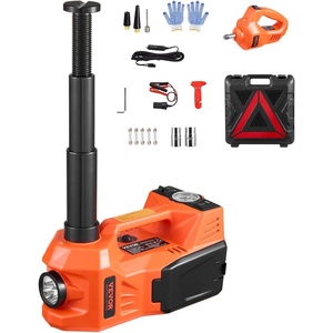image:imageVEVOR Electric Car Jack Wireless 5 Tons Cordless Remote Control Hydraulic Electric Jack LED Light Hydraulic Repair Tool 135360mm Lifting Range for SUV MPV Sedan Truck Repair5T with Wrench  Appearance Update