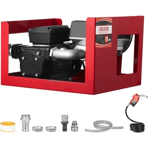image:imageVEVOR Fuel Transfer Pump 110V 16 GPM 60 Lmin AC Electric Oil Transfer Pump for Diesel Kerosene Biodiesel with Meter Auto Fuel Nozzle amp 2 Hoses 45 ft137 m Lift for Vehicles Construction Sites