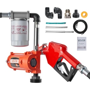 image:imageVEVOR Fuel Transfer Pump 12V DC 10 GPM Portable Diesel Transfer Pump Kit with Auto ShutOff Nozzle Discharge Hose Overheat Protection Power Cable ExplosionProof for Gasoline Diesel Kerosene12V 10GPM with Filter