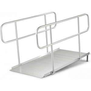 image:imageVEVOR Portable Wheelchair Ramp 5FT NonSlip Aluminum Folding Handicap Ramp Door Threshold Ramps for Wheelchair for HomeWheel Chair Ramp Steps Cars Scooter Cart Curbs Stairs711 x 327 x 425 in