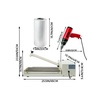 image:imageBestEquip 24 IBar Shrink Wrap Machine 800W Shrink Wrap Sealer with Heat Gun Shrink Film Shrink Wrap Sealer Compatible with PVC POF Film18 inch