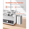 image:imageETL Listed VEVOR Electric Soup Warmer Three 74QT Stainless Steel Round Pot 86185F Adjustable Temp 1200W Commercial Bain Marie with AntiDry Burn Soup Station for Restaurant Buffet Silver26L Pots and 613 Pans