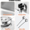 image:imageETL Listed VEVOR Electric Soup Warmer Three 74QT Stainless Steel Round Pot 86185F Adjustable Temp 1200W Commercial Bain Marie with AntiDry Burn Soup Station for Restaurant Buffet Silver2Pot