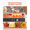 image:imageETL Listed VEVOR Electric Soup Warmer Three 74QT Stainless Steel Round Pot 86185F Adjustable Temp 1200W Commercial Bain Marie with AntiDry Burn Soup Station for Restaurant Buffet Silver26L Pots and 412 Pans