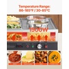 image:imageETL Listed VEVOR Electric Soup Warmer Three 74QT Stainless Steel Round Pot 86185F Adjustable Temp 1200W Commercial Bain Marie with AntiDry Burn Soup Station for Restaurant Buffet Silver26L Pots and 313 Pans
