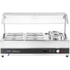 image:imageETL Listed VEVOR Electric Soup Warmer Three 74QT Stainless Steel Round Pot 86185F Adjustable Temp 1200W Commercial Bain Marie with AntiDry Burn Soup Station for Restaurant Buffet Silver26L Pots and 613 Pans