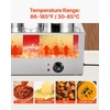 image:imageETL Listed VEVOR Electric Soup Warmer Three 74QT Stainless Steel Round Pot 86185F Adjustable Temp 1200W Commercial Bain Marie with AntiDry Burn Soup Station for Restaurant Buffet Silver26L Pots