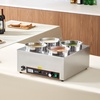 image:imageETL Listed VEVOR Electric Soup Warmer Three 74QT Stainless Steel Round Pot 86185F Adjustable Temp 1200W Commercial Bain Marie with AntiDry Burn Soup Station for Restaurant Buffet Silver46L Pots