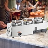 image:imageETL Listed VEVOR Electric Soup Warmer Three 74QT Stainless Steel Round Pot 86185F Adjustable Temp 1200W Commercial Bain Marie with AntiDry Burn Soup Station for Restaurant Buffet Silver37L Pots