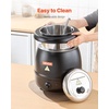 image:imageETL Listed VEVOR Electric Soup Warmer Three 74QT Stainless Steel Round Pot 86185F Adjustable Temp 1200W Commercial Bain Marie with AntiDry Burn Soup Station for Restaurant Buffet Silver1Pot