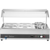 image:imageETL Listed VEVOR Electric Soup Warmer Three 74QT Stainless Steel Round Pot 86185F Adjustable Temp 1200W Commercial Bain Marie with AntiDry Burn Soup Station for Restaurant Buffet Silver26L Pots and 412 Pans
