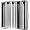 image:imageVBENLEM Pack of 6 Hood Filters 195W x 195H Inch 430 Stainless Steel 4 Grooves Commercial Hood Filters Range Hood Filter for Grease Rated Commercial Kitchen Exhaust Hoods195W x 195H Inch