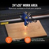 image:imageVEVOR 100W CO2 Laser Engraver 24 x 35 in 197 IPS Laser Cutter Machine with 2Way Pass Air Assist Compatible with LightBurn CorelDRAW AutoCAD Windows Mac OS Linux for Wood Acrylic Fabric More