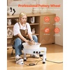 image:imageVEVOR 11in Pottery Wheel for Adults Beginners 60300RPM Speed Adjustable Forming Machine with 02in Lifttop Leg Foot Pedal Detachable Basin 350W Ceramic Clay Wheel for Kids Adults Craft Gift