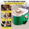 image:imageVEVOR 14in Pottery Wheel for Adults Beginners 06in HeightAdjustable 450W Pottery Forming Machine 60300RPM Electric Ceramic Wheel BlueGreen
