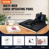 image:imageVEVOR 16x20 Heat Press 1700W High Pressure Clamshell Heat Press Machine for T Shirts Large Professional Digital Control Heat Transfer Machine for Sublimation Vinyl Heat Transfer Projects16x24Black