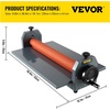 image:imageVEVOR 25 Inch Cold Laminator Machine 10mm Manual Vinyl Photo Film Cold laminator Hand Crank Pressure Cold Roll laminator25 Inch295 inch