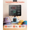 image:imageVEVOR 2in1 Hat Heat Press Machine with 2 Platens amp Caps Stretcher Precise TempampTimer Control Hat Press Heat Machine for Caps Compatible with HTV Iron On and Sublimation Projects Light BlueLight Blue