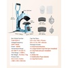 image:imageVEVOR 2in1 Hat Heat Press Machine with 2 Platens amp Caps Stretcher Precise TempampTimer Control Hat Press Heat Machine for Caps Compatible with HTV Iron On and Sublimation Projects Light BlueLight Blue