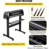 image:imageVEVOR 34inches Vinyl Cutter Machine Bluetooth Cutting Plotter Machine 400in10m Accuracy Steel Roller Shaft Adjustable Speed Force SignMaster Tool Kit for Sign Making Windows amp Mobile28 Inch  MACPC